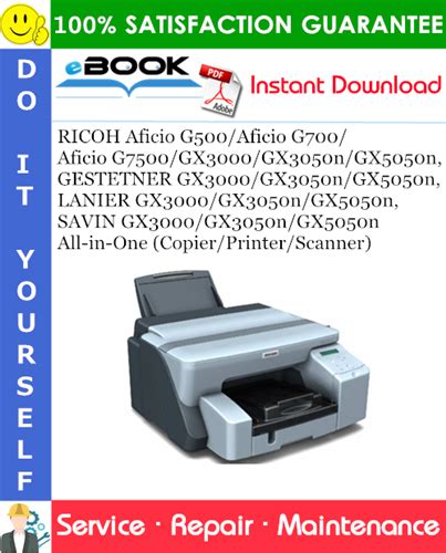 Ricoh Aficio G500 700 G7500 Full Service Manual