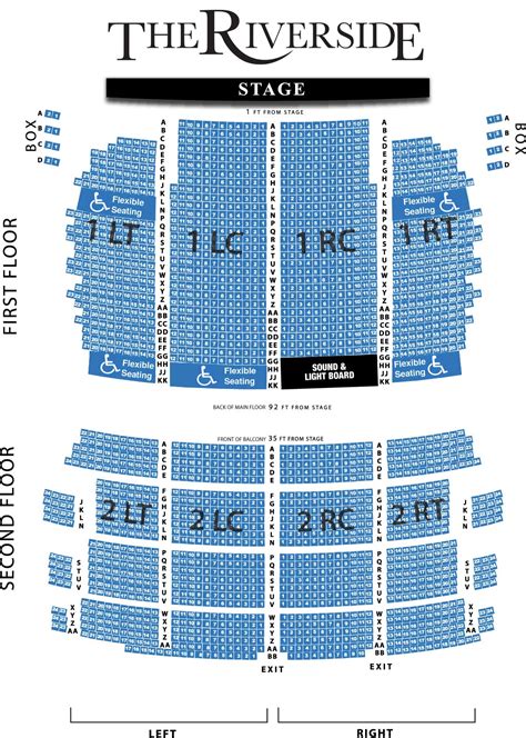 Riverside Auditorium Seating Chart