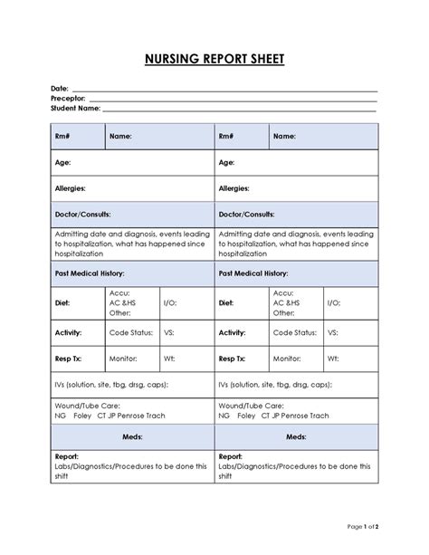 Rn Report Template