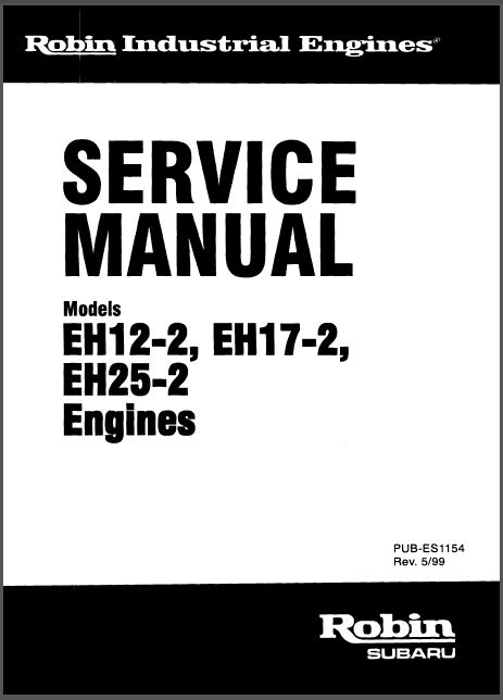 Robin Eh12 2 Eh17 2 And Eh25 2 Technician Service Manual