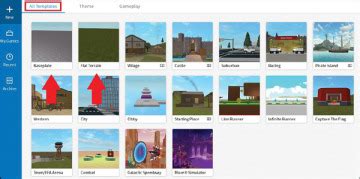 Roblox Studio Game Templates
