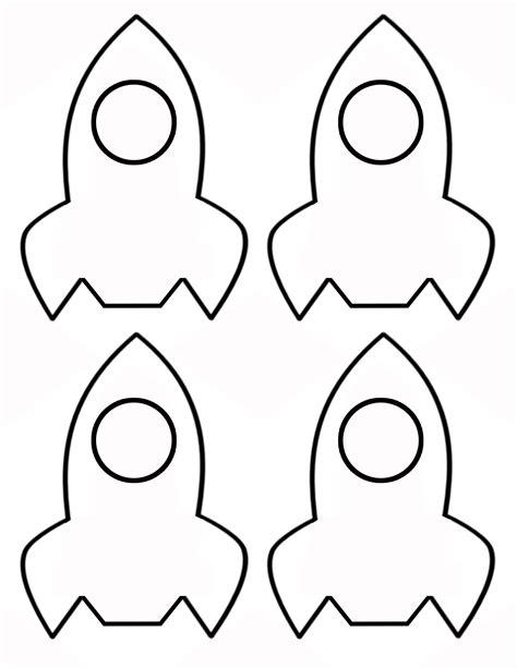 Rocket Ship Template Printable