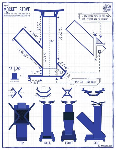 Rocket Stove Design Template