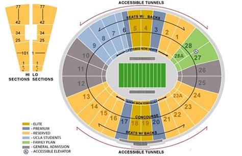 Rose Bowl Interactive Seating Chart