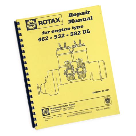 Rotax Aircraft Engine 447 503 582 912 914 Full Service Manual