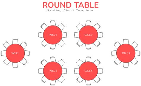 Round Table Template Seating Charts