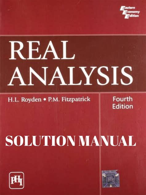 Royden Real Analysis 4th Edition Solution Manual