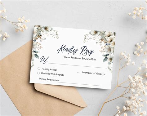 Rsvp Wedding Template