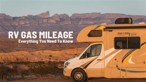 Rv Gas Mileage Chart