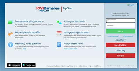 Rwjbarnabas Health My Chart