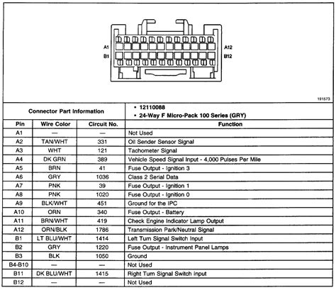 S10 Gauge Cluster Wiring Diagram Schematic