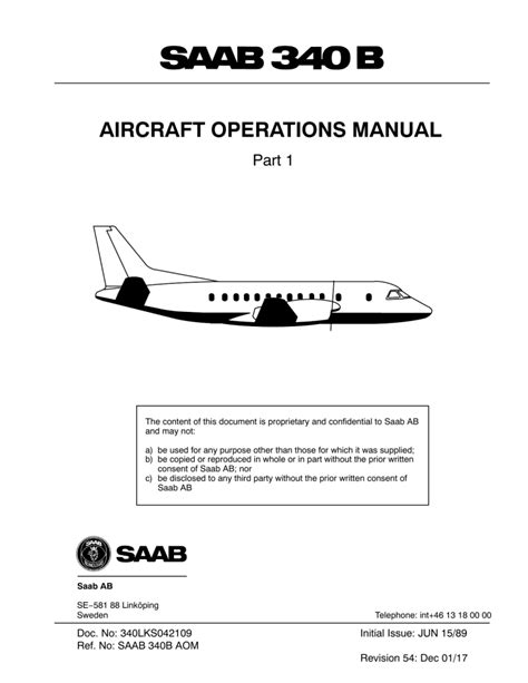 Saab 340 Training Manual