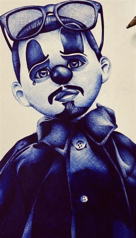 Sad Clown Drawing Chicano