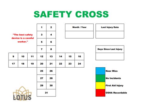 Safety Cross Template