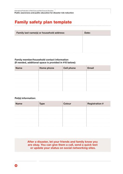 Safety Plan Template For Schools