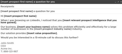 Sales Email Template