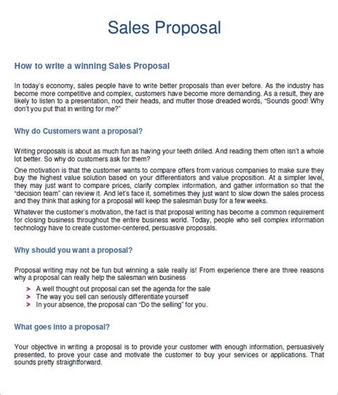 Sales Proposal Templates