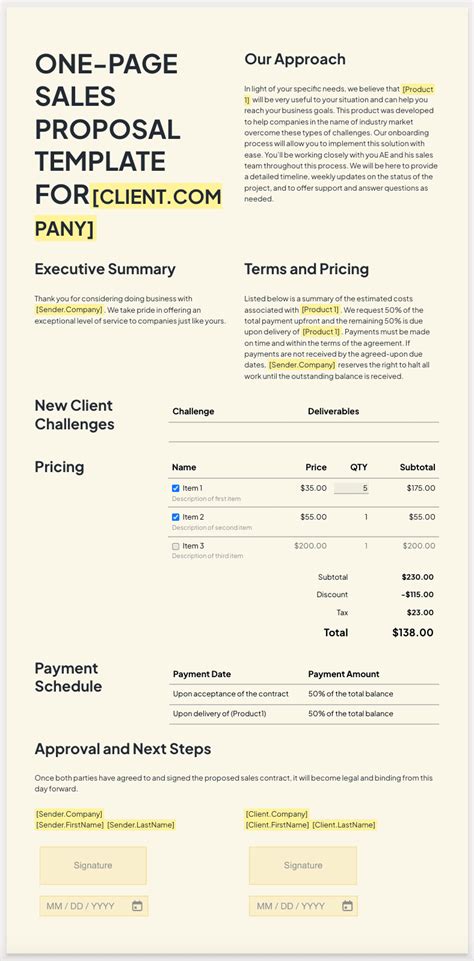 Sales Proposals Templates