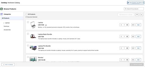 Salesforce Product Catalog
