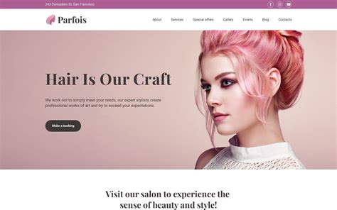Salon Website Templates