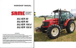 Same Silver 80 90 100 4 100 6 Tractor Full Service Repair Manual