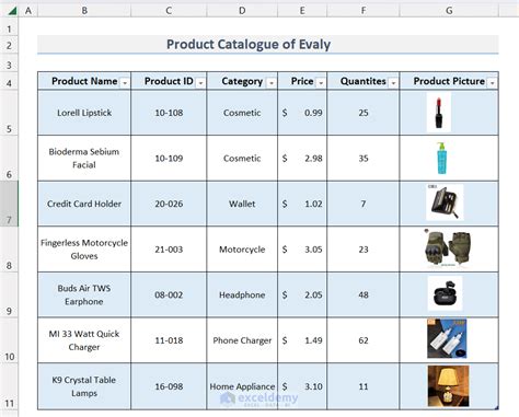 Sample Catalog In Word From Excel With Pictures