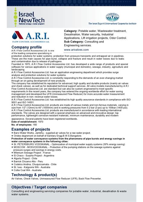 Sample Company Profile Template