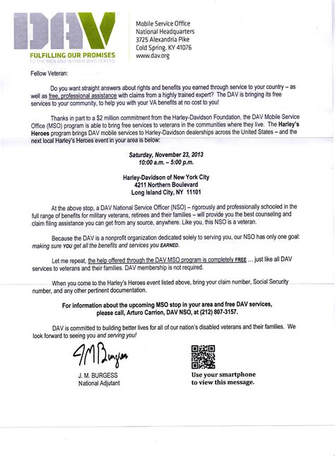 Sample Nexus Letter Template