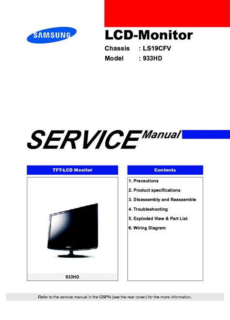 Samsung 933hd Service Manual Repair Guide