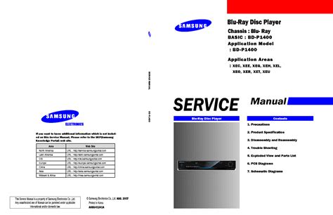 Samsung Bd P1400 Service Manual Repair Guide