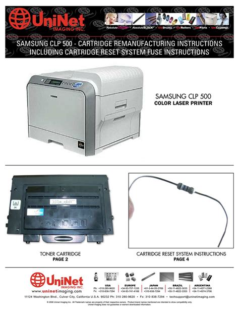 Samsung Clp 500 Laser Printer Service Repair Manual