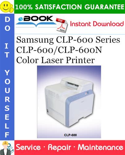 Samsung Clp 600 Series Clp 600 Clp 600n Color Laser Printer Service Repair Manual