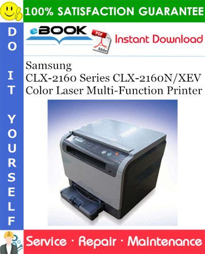 Samsung Clx 2160 Series Clx 2160n Xev Color Laser Multi Function Printer Service Repair Manual