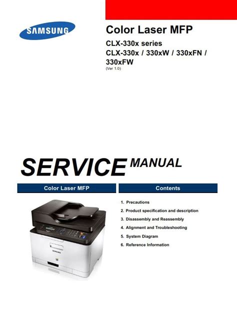 Samsung Clx 8380nd Service Manual Repair Guide