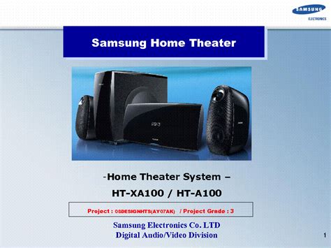 Samsung Ht Xa100 Service Manual Repair Guide