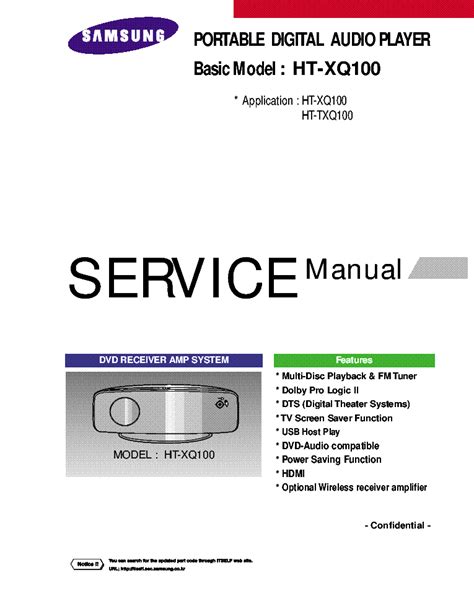 Samsung Ht Xq100 Service Manual Repair Guide