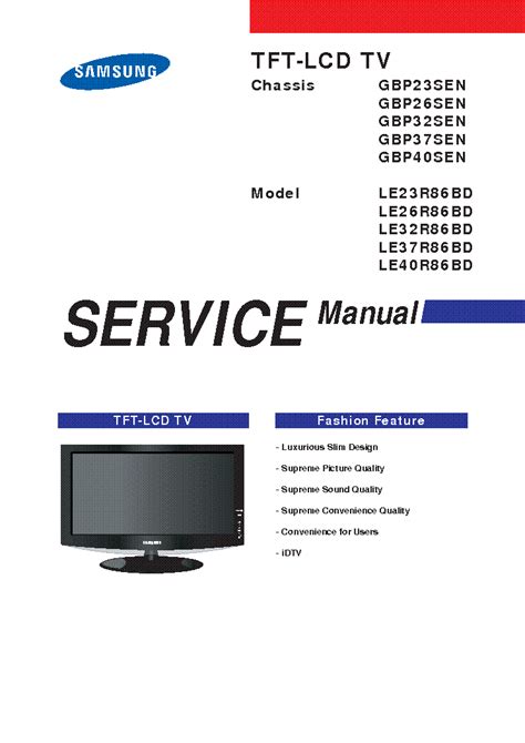 Samsung Le26r86bd Service Manual Repair Guide