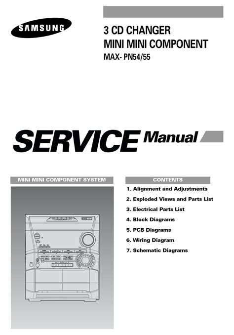 Samsung Max Pn54 55 3 Cd Changer Service Manual