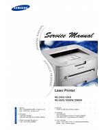 Samsung Ml 1910 Ml 1915 Ml 2525 Ml 252 5w Ml 2580n Laser Printer Service Repair Manual