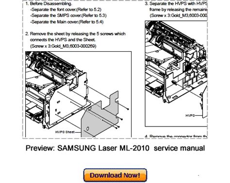 Samsung Ml 2010 Ml 2015 Service Repair Manual Download