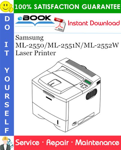 Samsung Ml 2550 Ml 2551n Ml 2552w Laser Printer Service Repair Manual