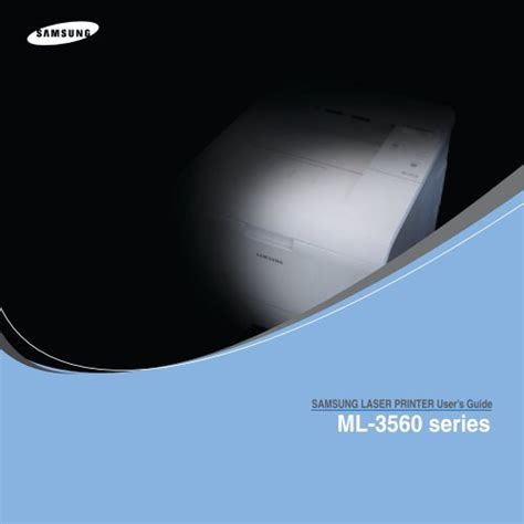 Samsung Ml 3560 Series Ml 3561n Xaa Laser Printer Service Repair Manual