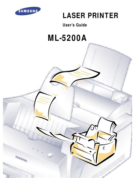 Samsung Ml 5200a Laser Printer Service Repair Manual