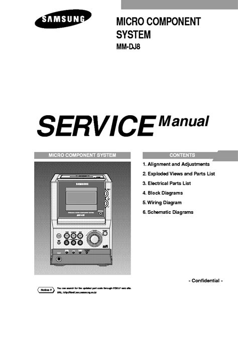 Samsung Mm Dj8 Micro Component System Service Manual