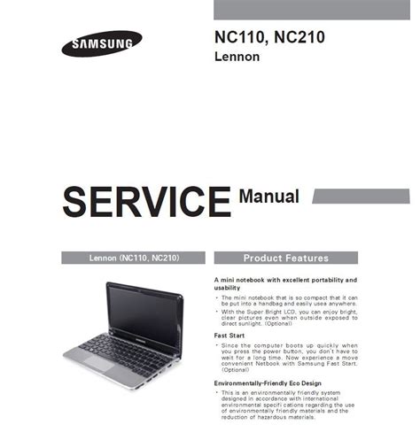 Samsung Nc110 Service Manual Repair Guide