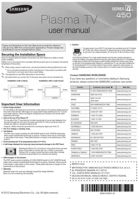 Samsung Pl43e450 Pl43e450a1f Service Manual And Repair Guide