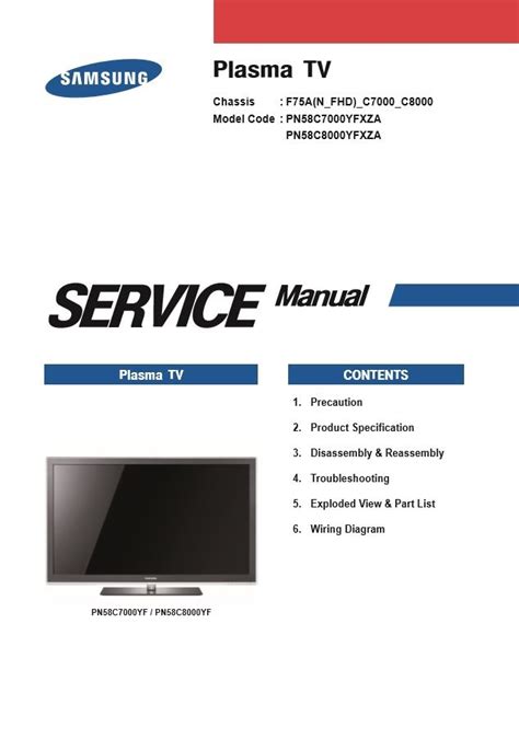 Samsung Pn58c7000 Pn58c7000yf Pn58c7000yfxza Service Manual And Repair Guide