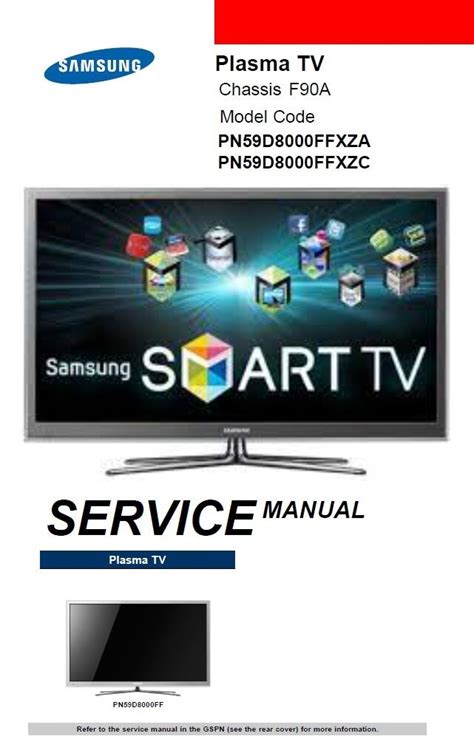 Samsung Pn59d8000 Pn59d8000ff Service Manual And Repair Guide