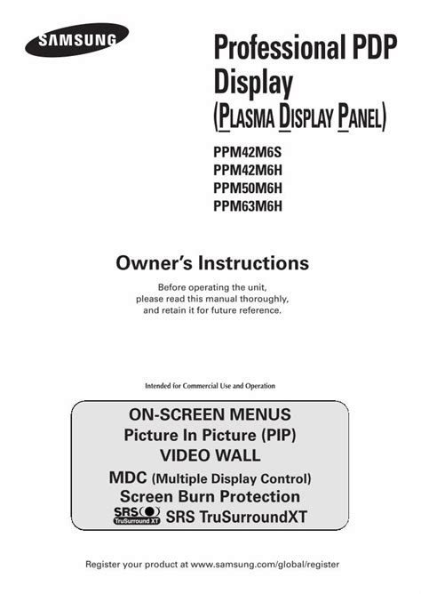 Samsung Ppm50m5hs Service Manual Repair Guide