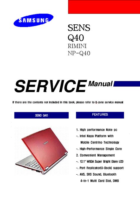 Samsung Q40 Service Manual Repair Guide